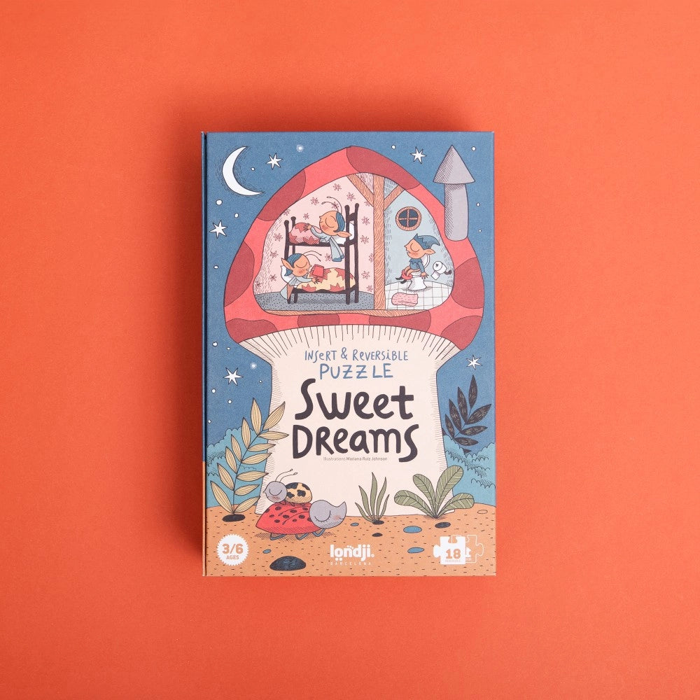 Insert and Reversible First Puzzle: Sweet Dreams 18 pcs, LONDJI