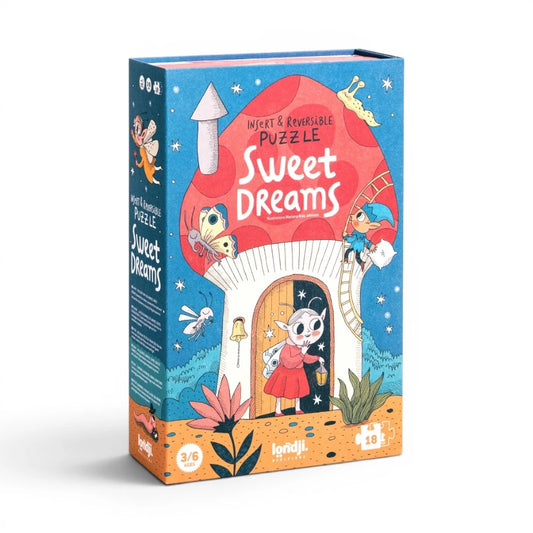 Insert and Reversible First Puzzle: Sweet Dreams 18 pcs, LONDJI