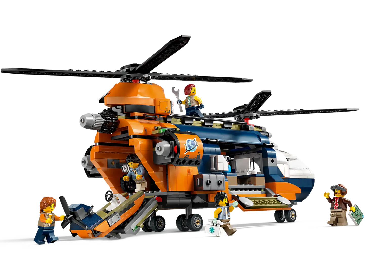 Jungle Explorer Helicopter at Base Camp, Lego City 60437