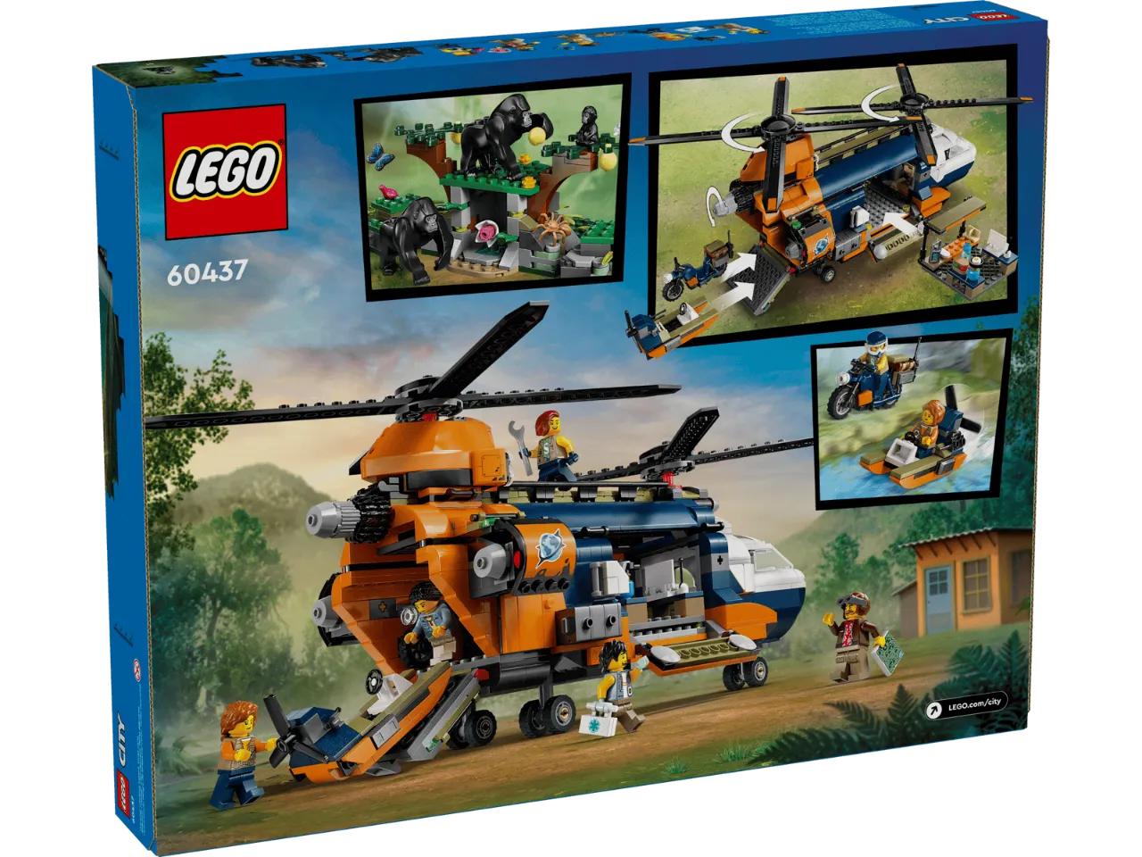 Jungle Explorer Helicopter at Base Camp, Lego City 60437