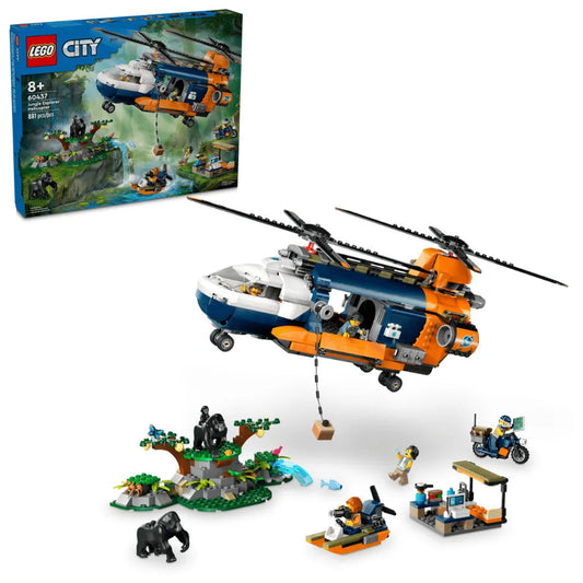 Jungle Explorer Helicopter at Base Camp, Lego City 60437