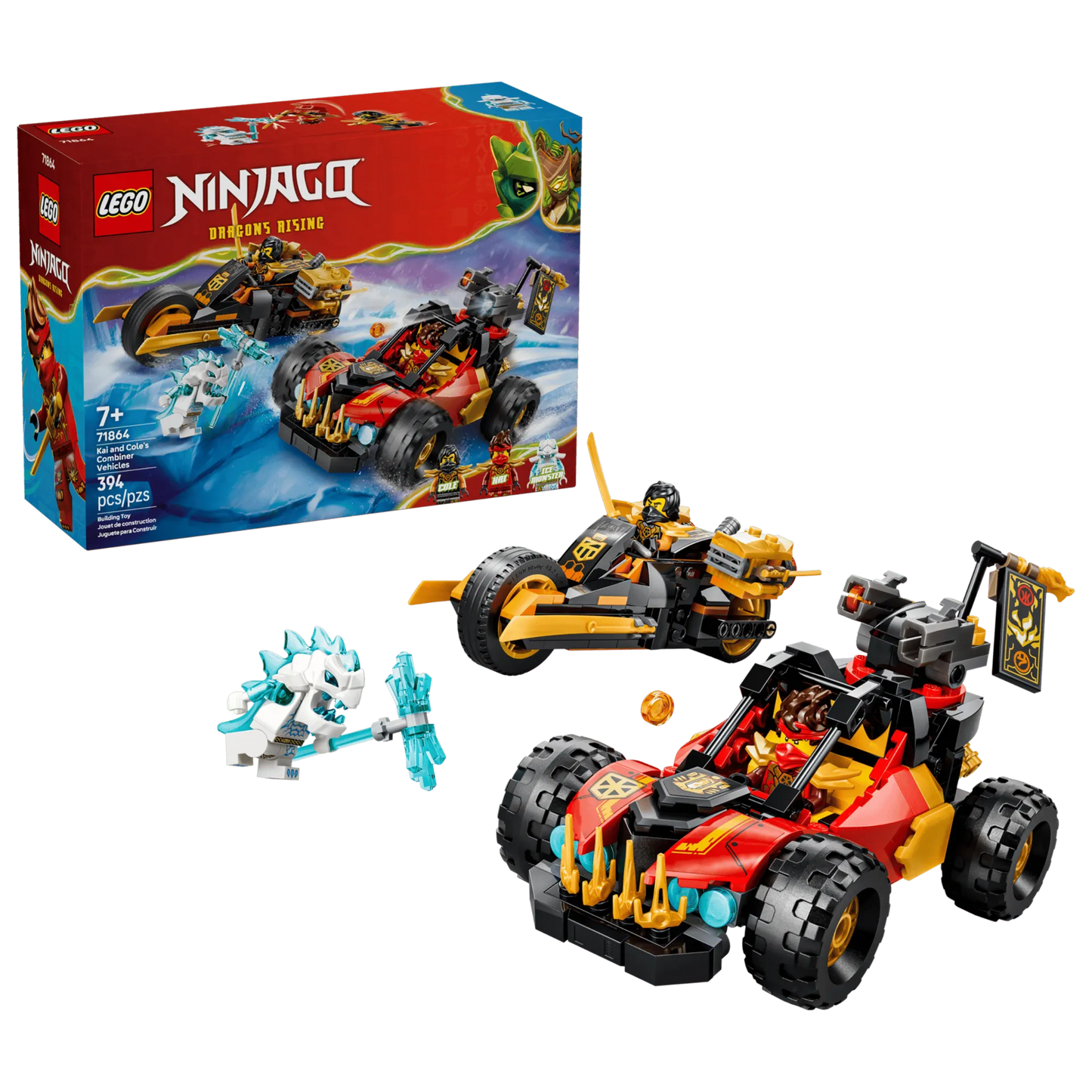 Kai and Coles Combiner Vehicles 71864, Lego NINJAGO