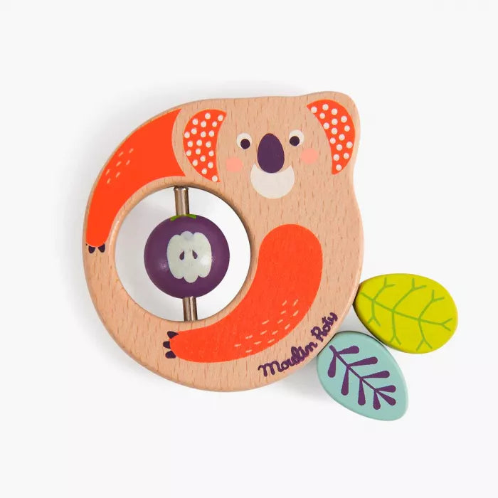 Koala wooden rattle: Dans la jungle, Moulin Roty