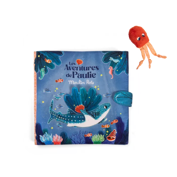 Large Textile Activity Book Les Aventures de Paulie, Moulin Roty
