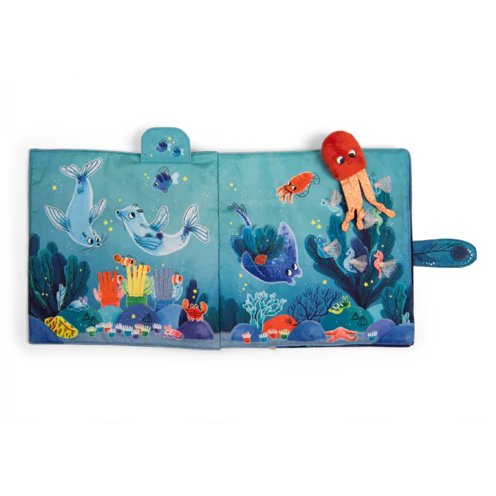 Large Textile Activity Book Les Aventures de Paulie, Moulin Roty