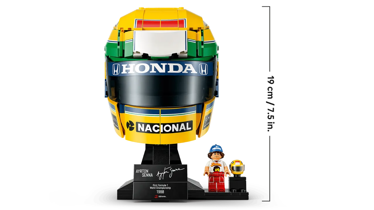 Ayrton Senna Helmet, Lego Editions Collection 931 Pieces, 43024