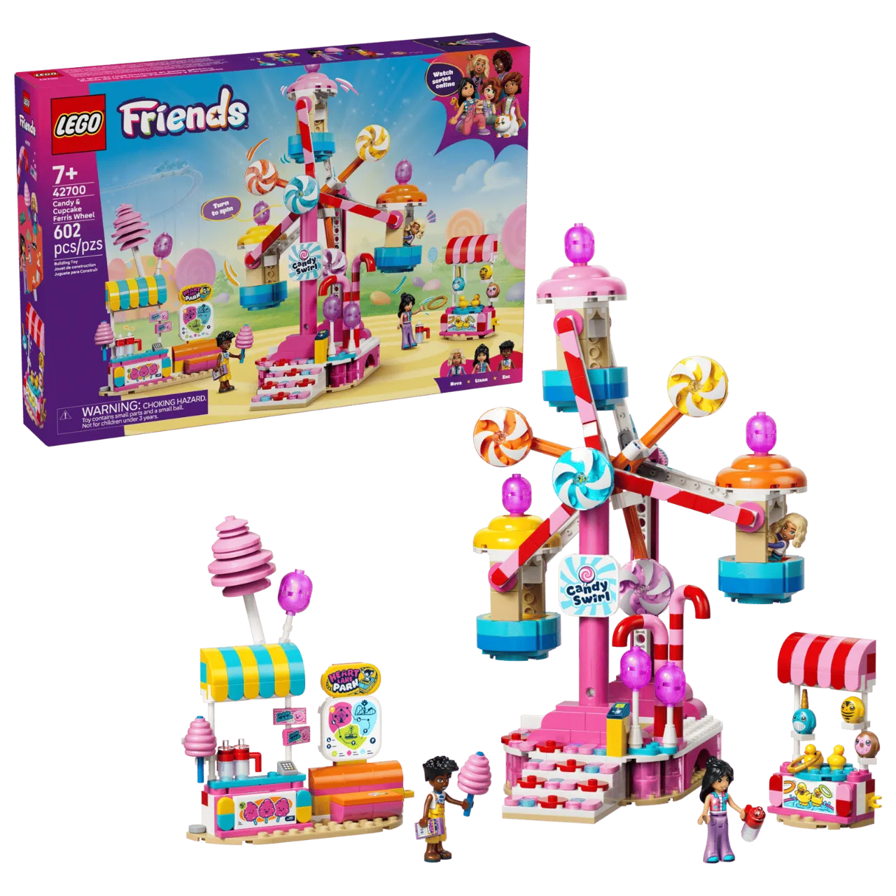 Candy & Cupcake Ferris Wheel, Lego Friends Collection 602 Pieces, 42700