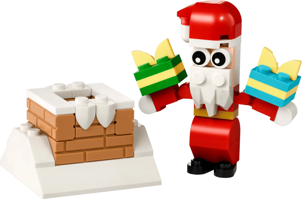 Christmas Chimney Fun with Santa,  For Kids 6+, 60 Pieces, Lego Creator 30692