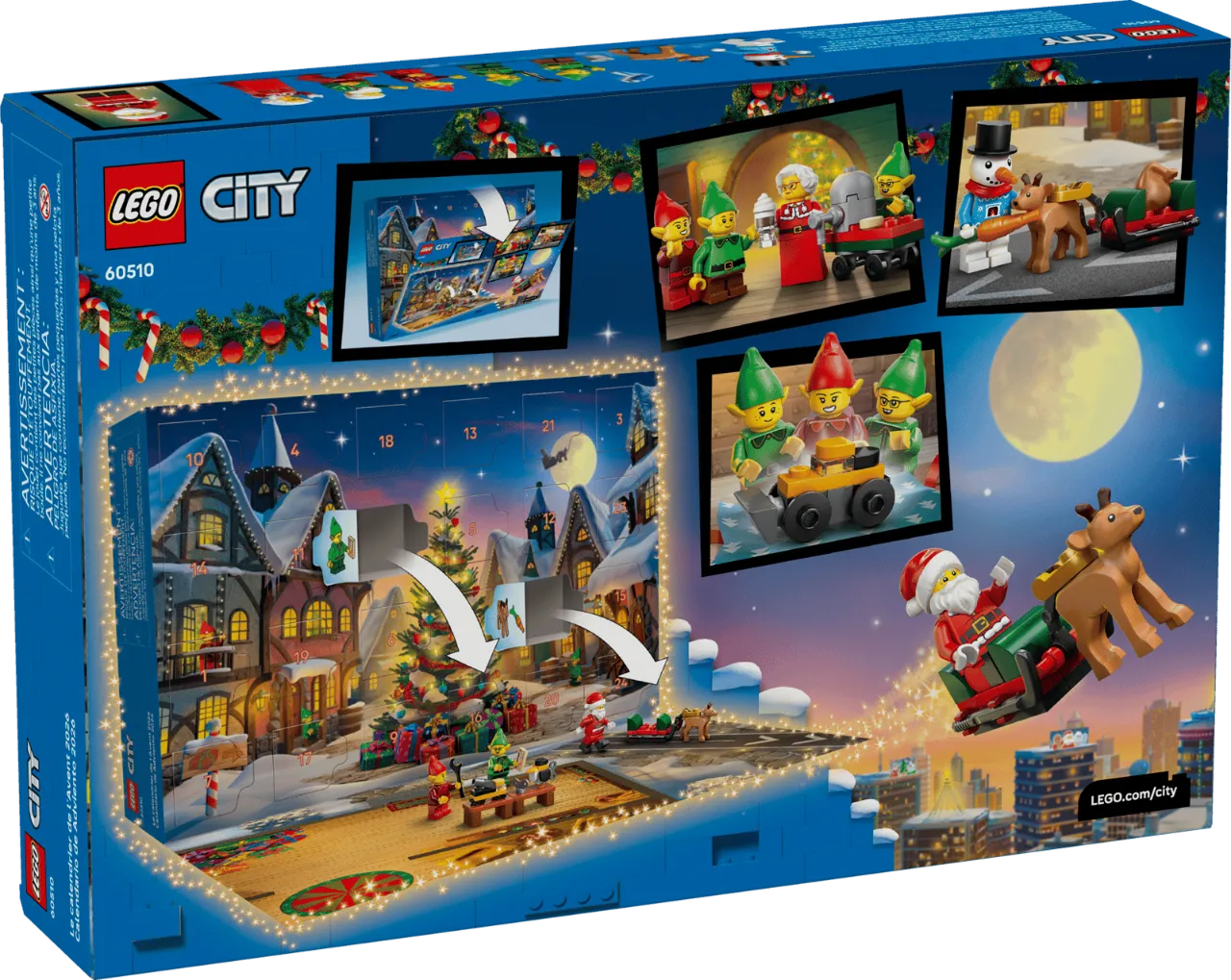 City Advent Calendar 2026, Lego City Collection 252 Pieces, 60510