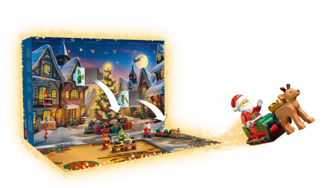 City Advent Calendar 2026, Lego City Collection 252 Pieces, 60510