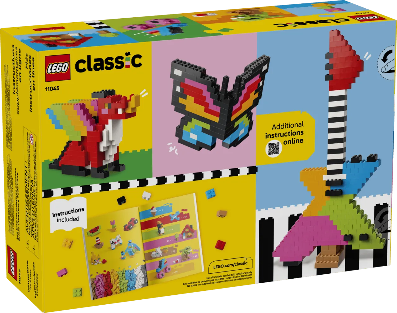 Creative Colorful Bricks For Kids 5+, Lego Classic Collection 820 Pieces, 11045