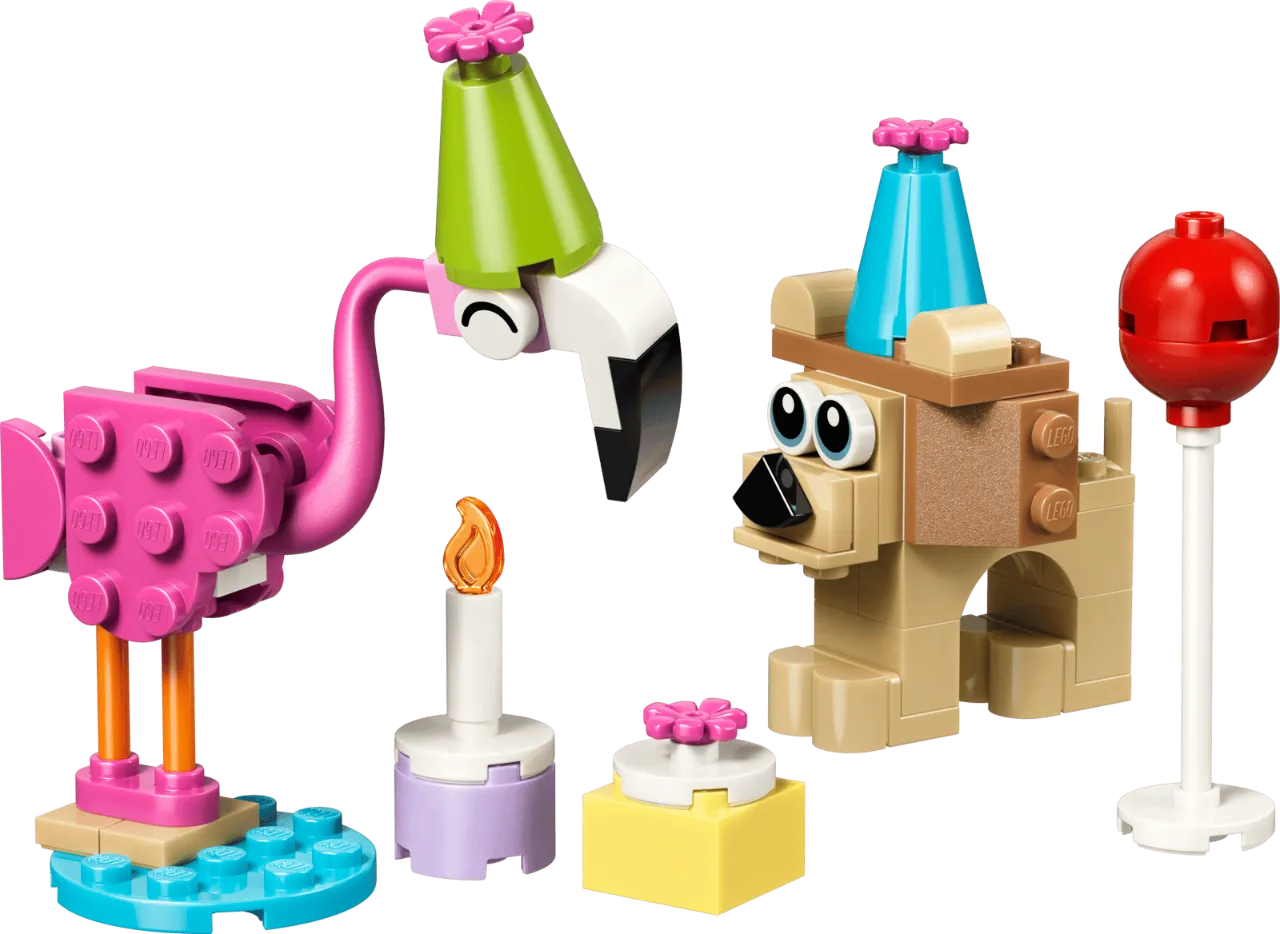 Cute Animal Birthday Party, For Kids 6+, 64 Pieces, Lego Creator 30715