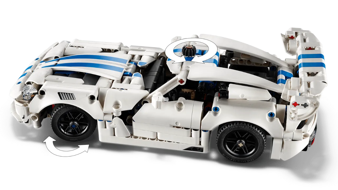 Dodge Viper GTS-R Sports Car, Lego Technic Collection 805 Pieces, 42234