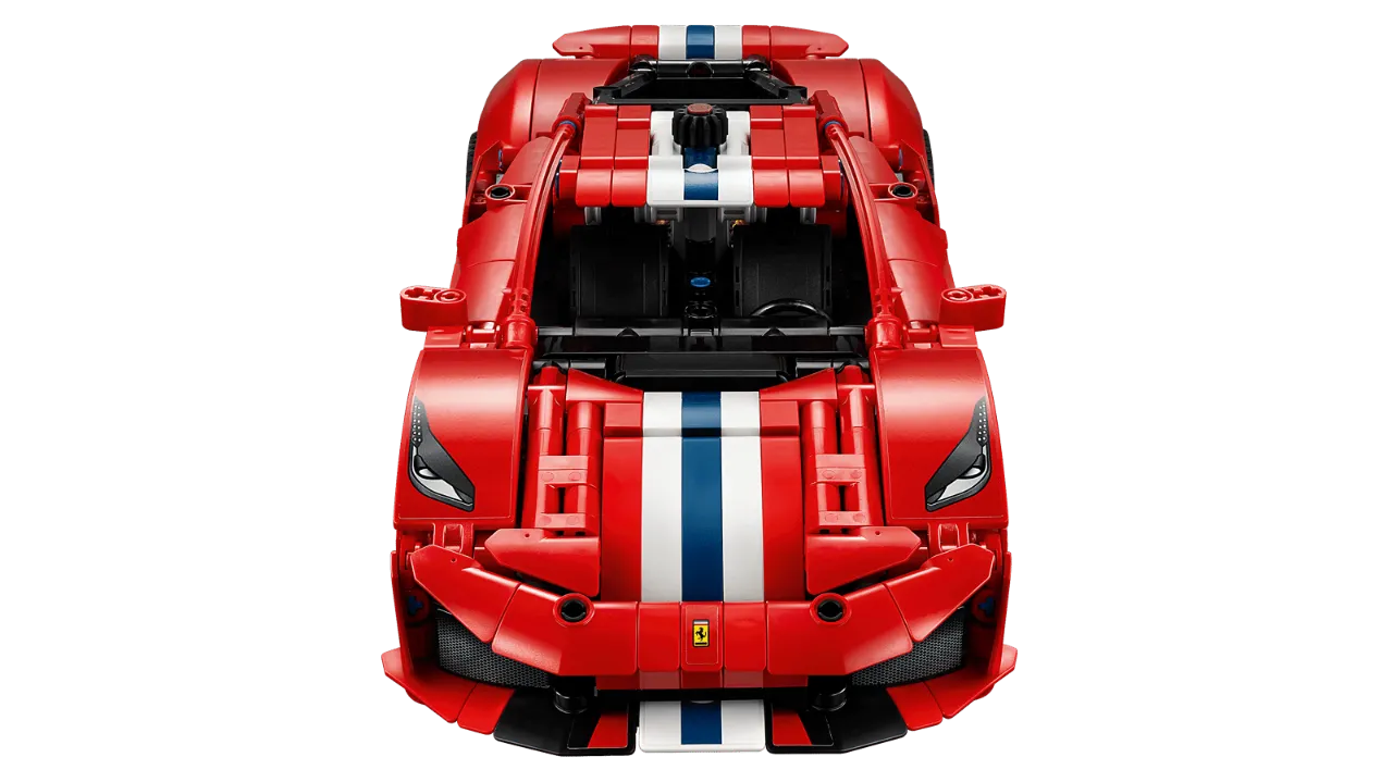 Ferrari 488 Pista Car, Lego Technic Collection 882 Pieces, 42235