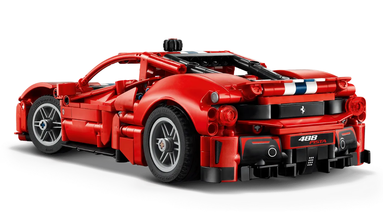 Ferrari 488 Pista Car, Lego Technic Collection 882 Pieces, 42235