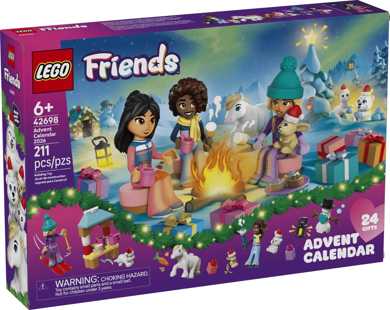 Friends Advent Calendar 2026, Lego Friends Collection 211 Pieces, 42698