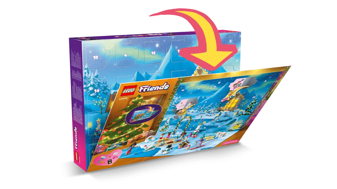Friends Advent Calendar 2026, Lego Friends Collection 211 Pieces, 42698