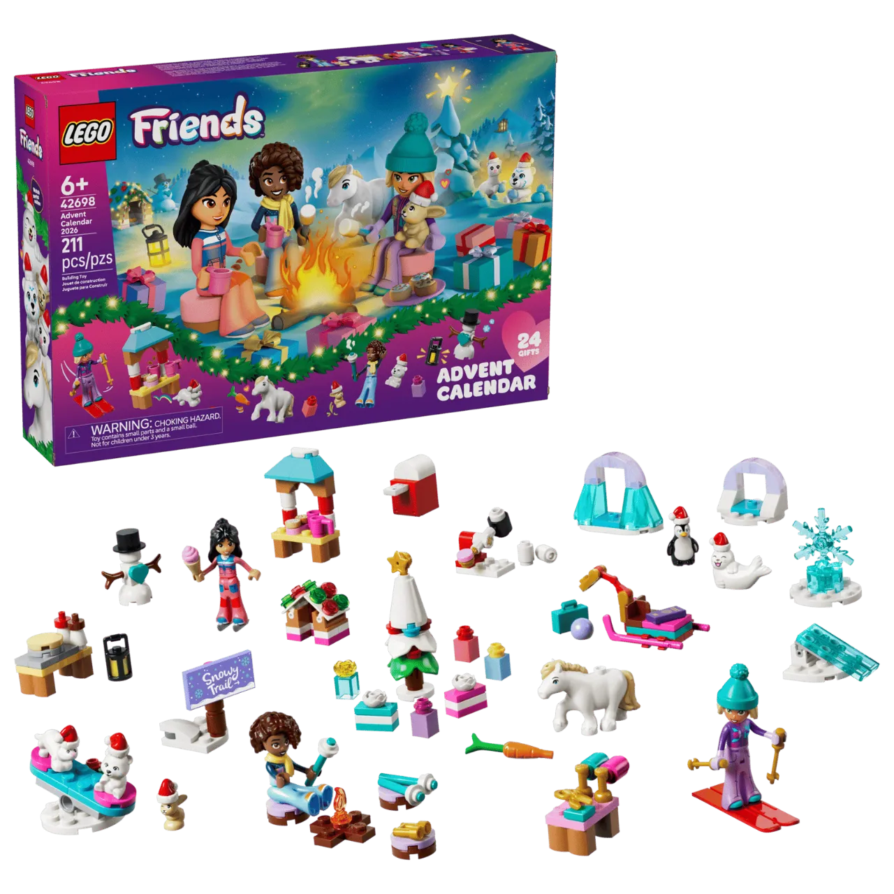 Friends Advent Calendar 2026, Lego Friends Collection 211 Pieces, 42698
