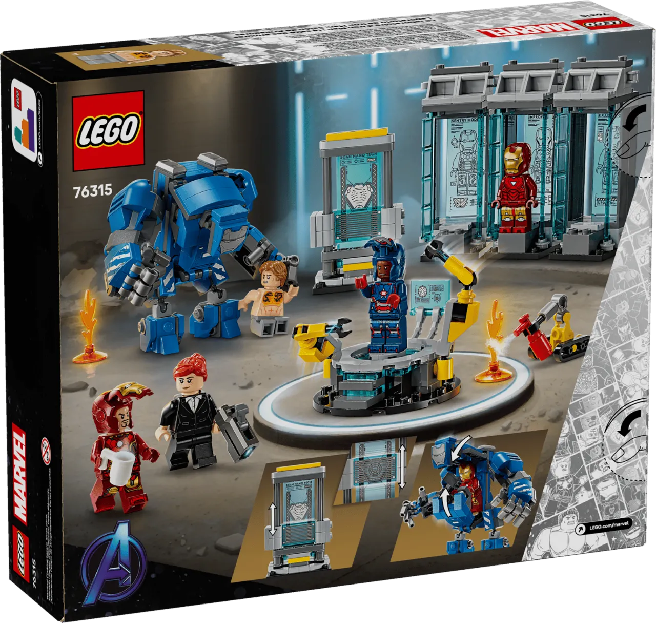 Iron Man's Laboratory: Hall of Armor, Lego Marvel 76315