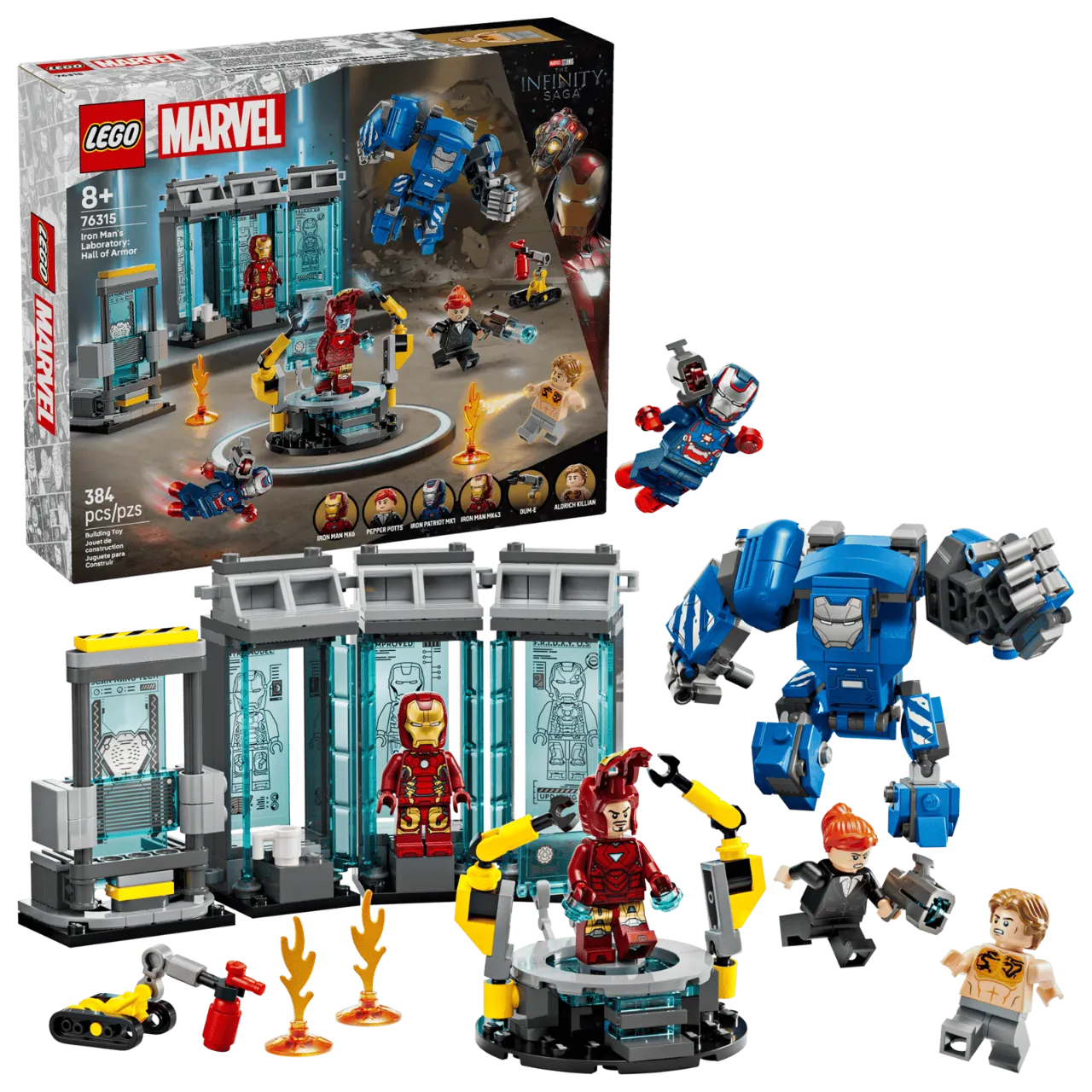 Iron Man's Laboratory: Hall of Armor, Lego Marvel 76315