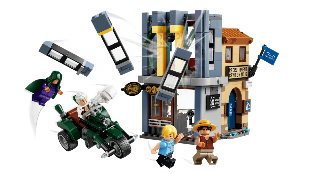 Showdown with Captain Smoker, Lego One Piece Collection 547 Pieces, 75642