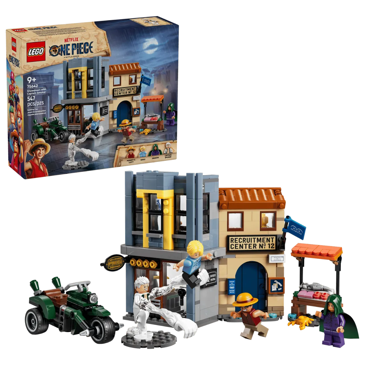 Showdown with Captain Smoker, Lego One Piece Collection 547 Pieces, 75642