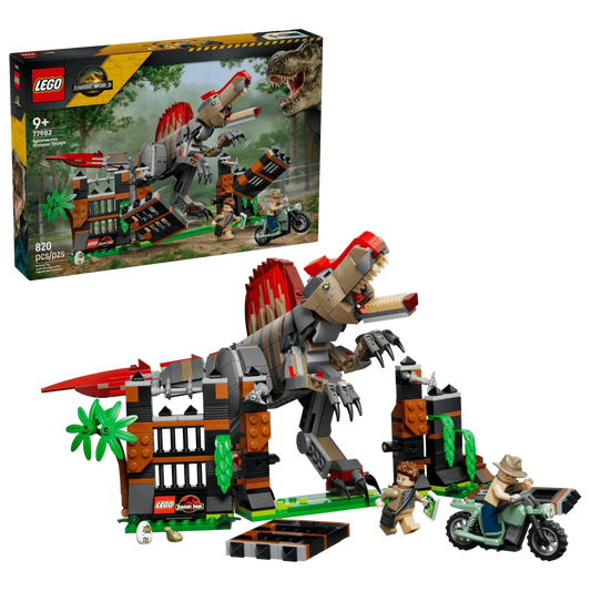 Spinosaurus Dinosaur Escape, Lego Jurassic World Collection 820 Pieces, 77982