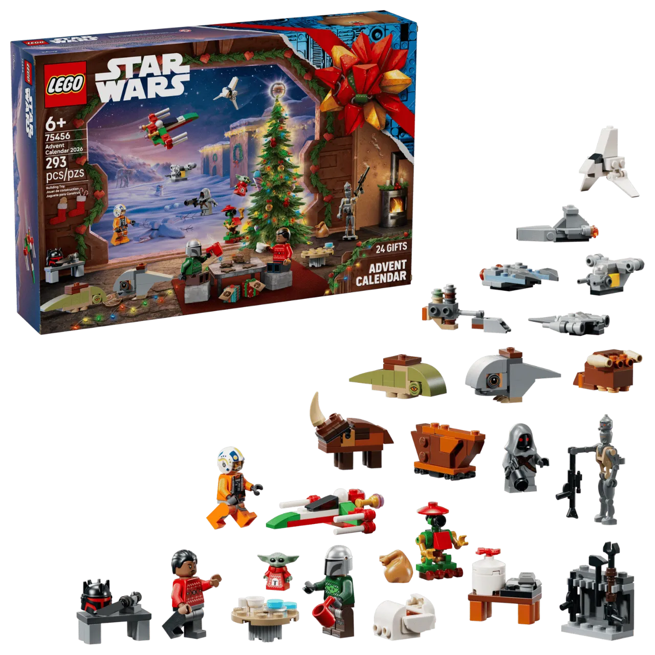 Star Wars Advent Calendar 2026, Lego Star Wars Collection 293 Pieces, 75456