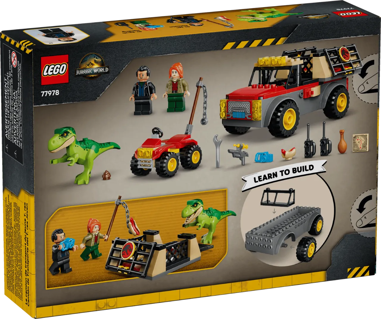 Young T. rex Transport Truck, Lego Jurassic World Collection 115 Pieces, 77978