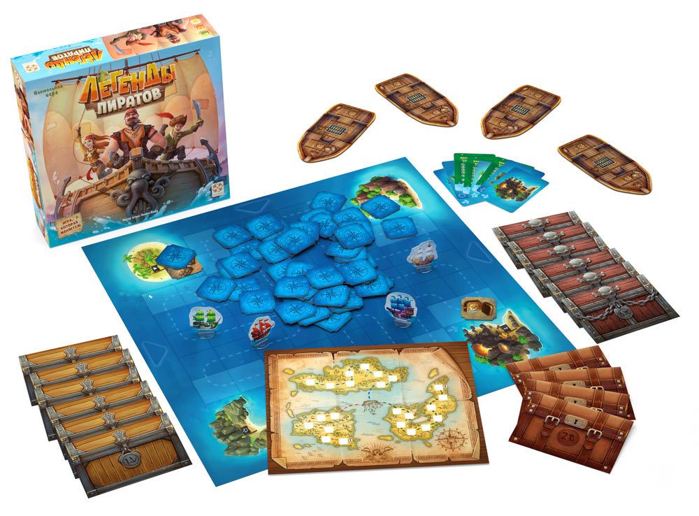 Настольная игра: Легенды пиратов. Мир Хобби