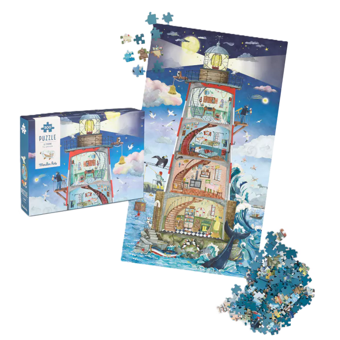 Lighthouse puzzle (500 pcs): Le Jardin du Moulin, Moulin Roty