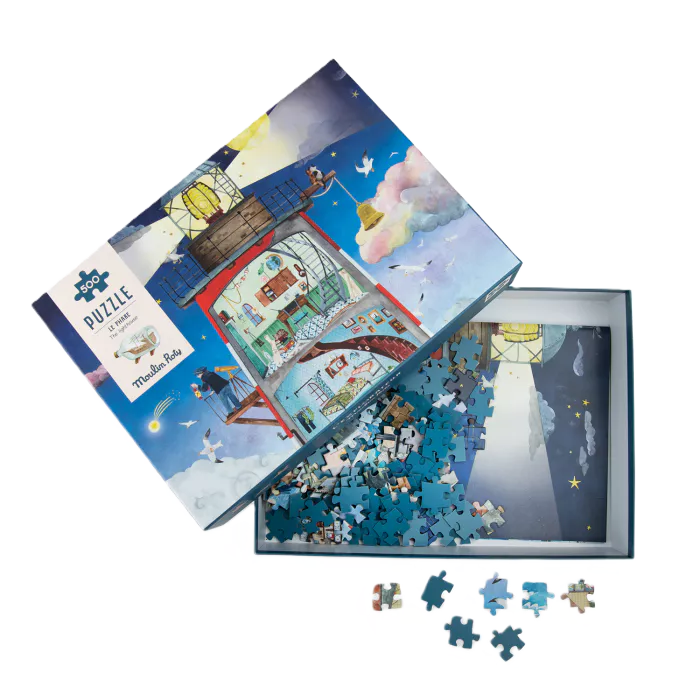 Lighthouse puzzle (500 pcs): Le Jardin du Moulin, Moulin Roty