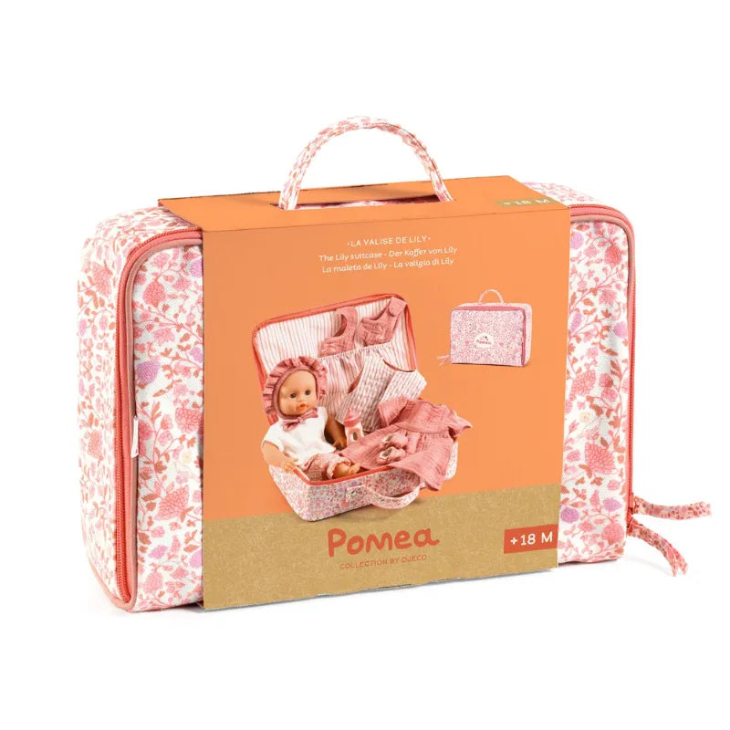 Lily, Vinyl Baby Doll With Suitcase And Accessories For Kids 18 Months+