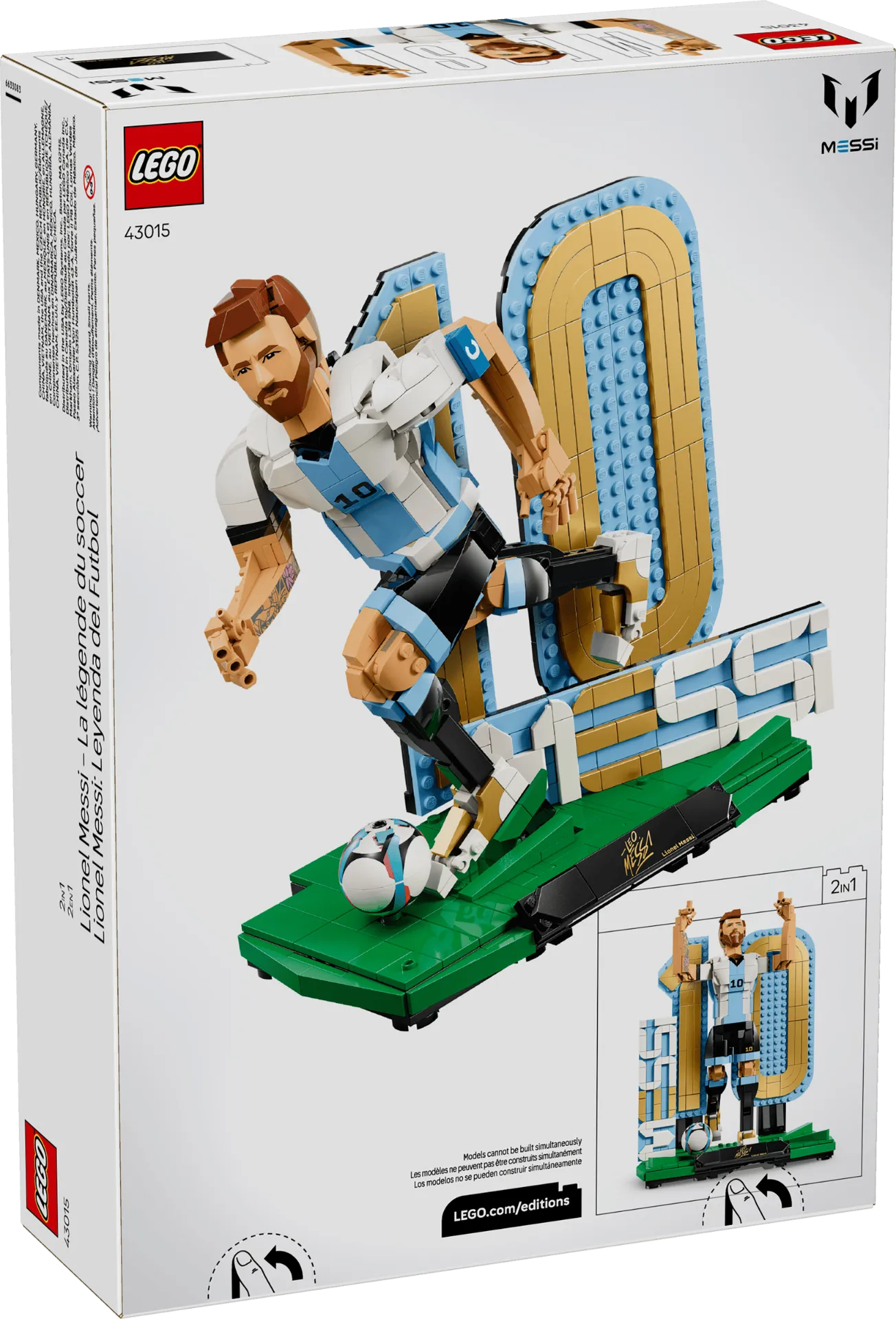 Lionel Messi – Soccer Legend 43015, Lego Editions