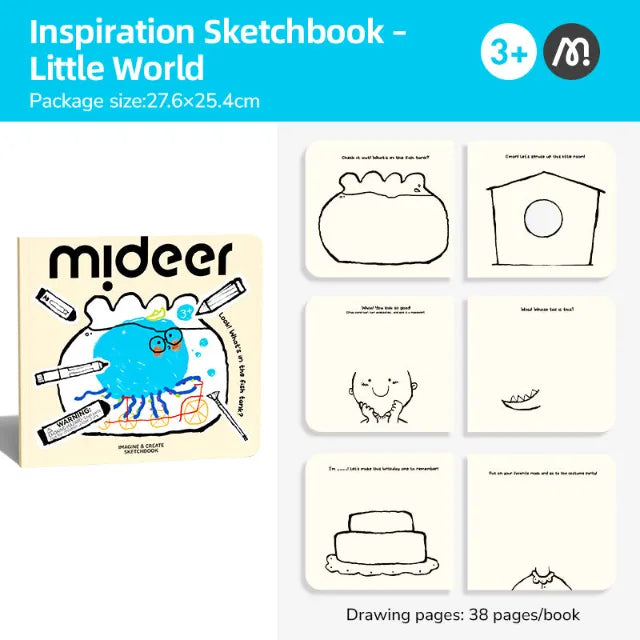 Little World, Imagine and Create Sketchbook for Kids 3+
