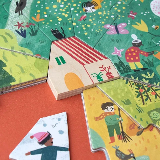 Set of puzzles: A home for nature 4 puzzles x 10 pcs, LONDJI