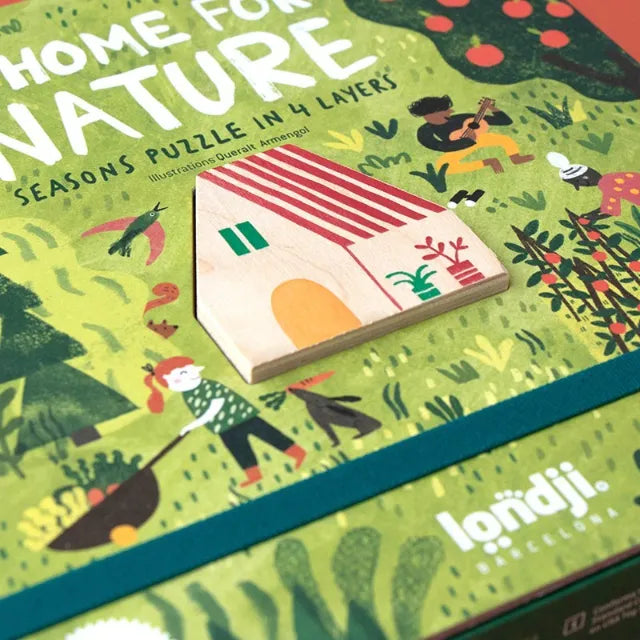 Set of puzzles: A home for nature 4 puzzles x 10 pcs, LONDJI