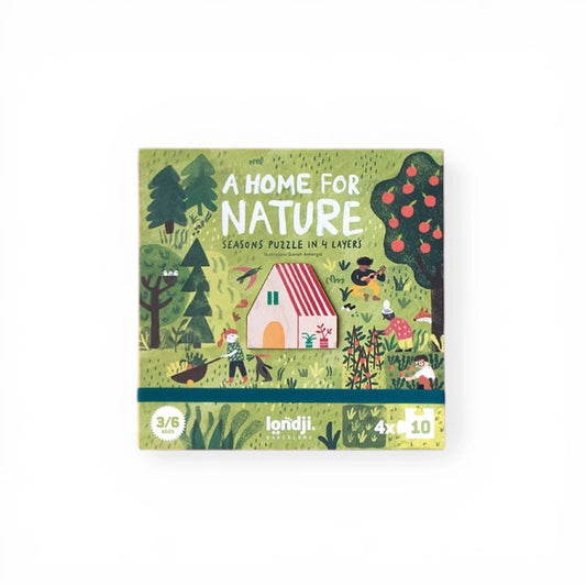 Set of puzzles: A home for nature 4 puzzles x 10 pcs, LONDJI
