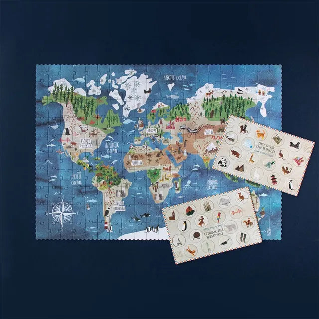 Discover the World: 200 κομμάτια, Παζλ για παιδιά 7+