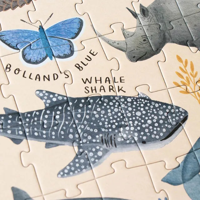Puzzle: Life threatened animals in the world 200 pcs, LONDJI