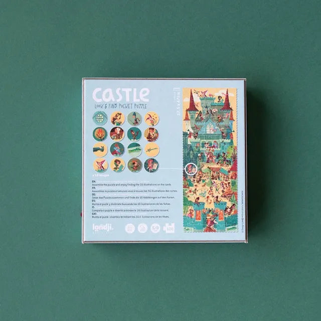Look & find pocket puzzle: Castle 100 pcs, LONDJI
