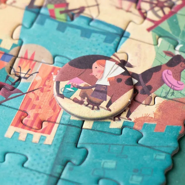Look & find pocket puzzle: Castle 100 pcs, LONDJI
