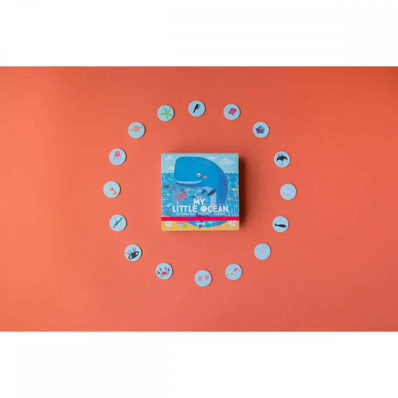 Look & find pocket puzzle: My little Ocean 24 pcs, LONDJI