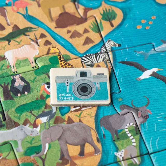 Look & find puzzle: Animal planet 70 pcs, LONDJI
