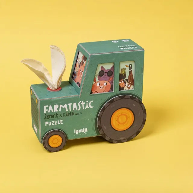 Puzzle farmtastic: Look & find 36 pcs, LONDJI
