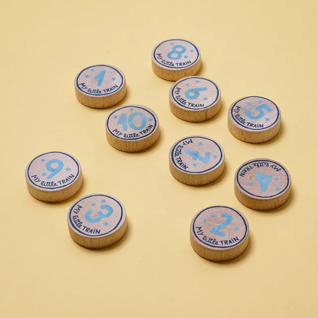 Set of puzzles: My little train 10 puzzles x 3 pcs, LONDJI