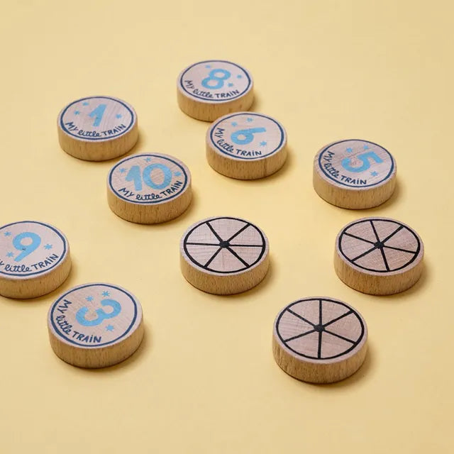 Set of puzzles: My little train 10 puzzles x 3 pcs, LONDJI