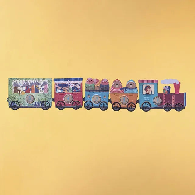 Set of puzzles: My little train 10 puzzles x 3 pcs, LONDJI