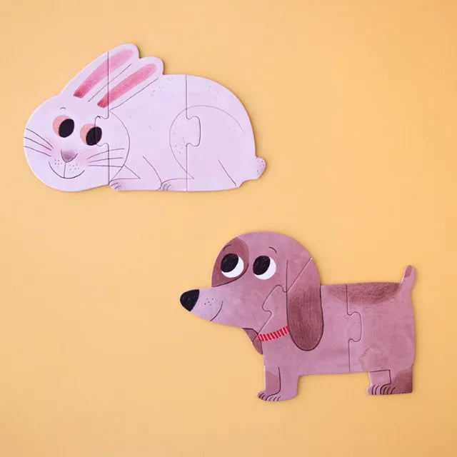 Set of puzzles: I love my pets 7 reversible puzzles x 3 pcs, LONDJI