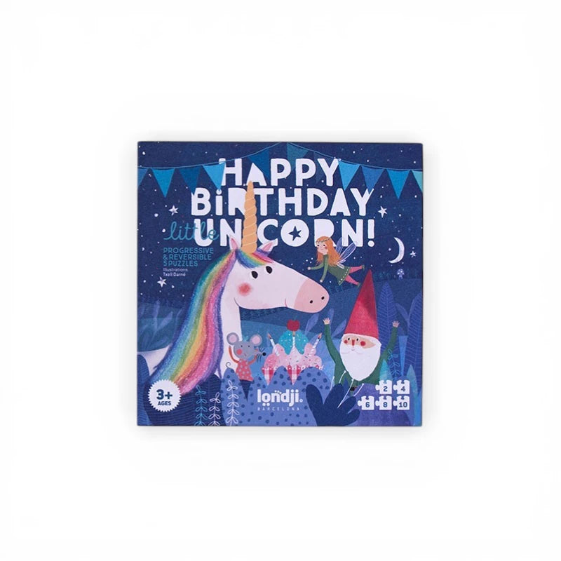 Set of first puzzles: Happy birthday unicorn, LONDJI